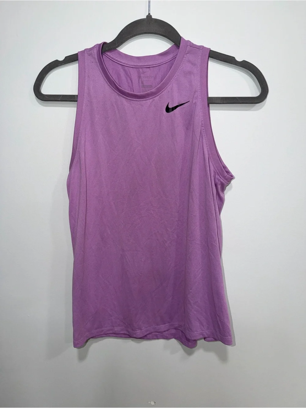 Nike Women’s Lavender Athletic Tank with Black Swoosh